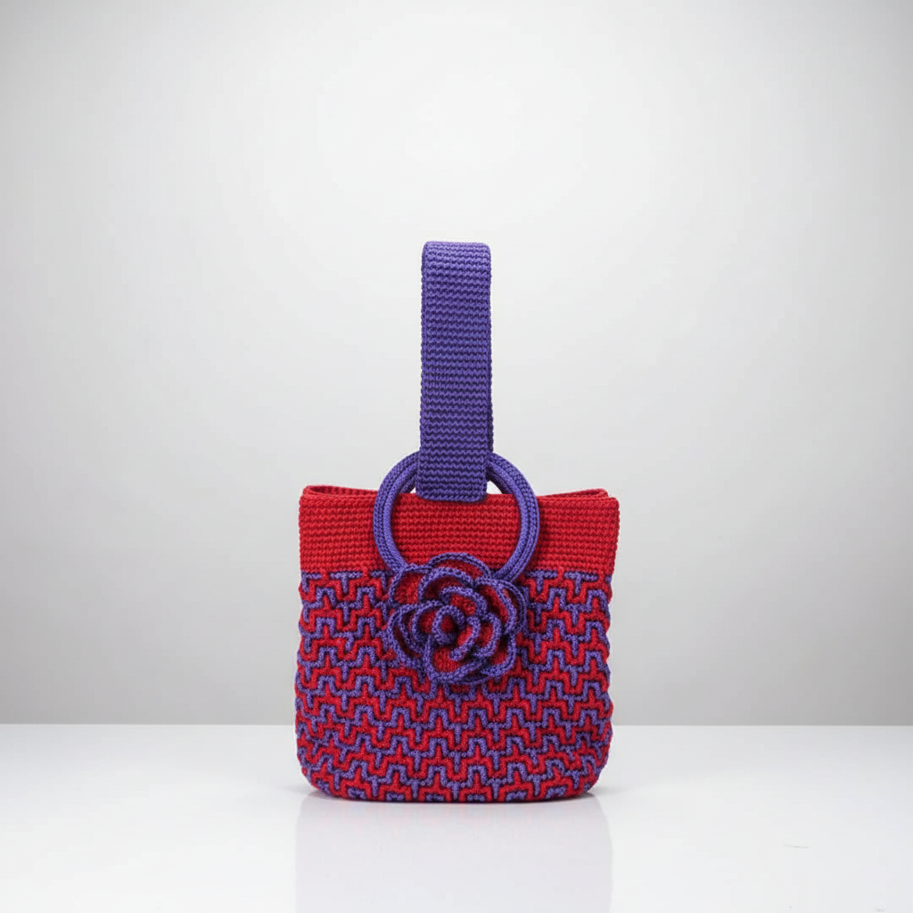 Tas rajut kotak WienCraft